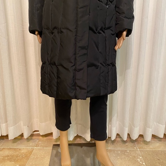Calvin Klein Black Duck Down Feathers Puffer Quilted Long Coat Womens XS RN54163 - Picture 5 of 15
